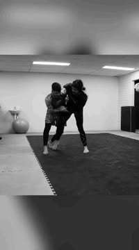 Clinch practice on the mats